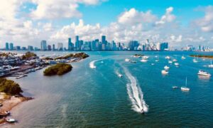 Alta land title survey waterfront miami - ALTA SURVEY Miami Aerial view of Miami waterfront properties along Biscayne Bay where an ALTA Land Title Survey is needed to uncover flood zones, seawall compliance, and easements